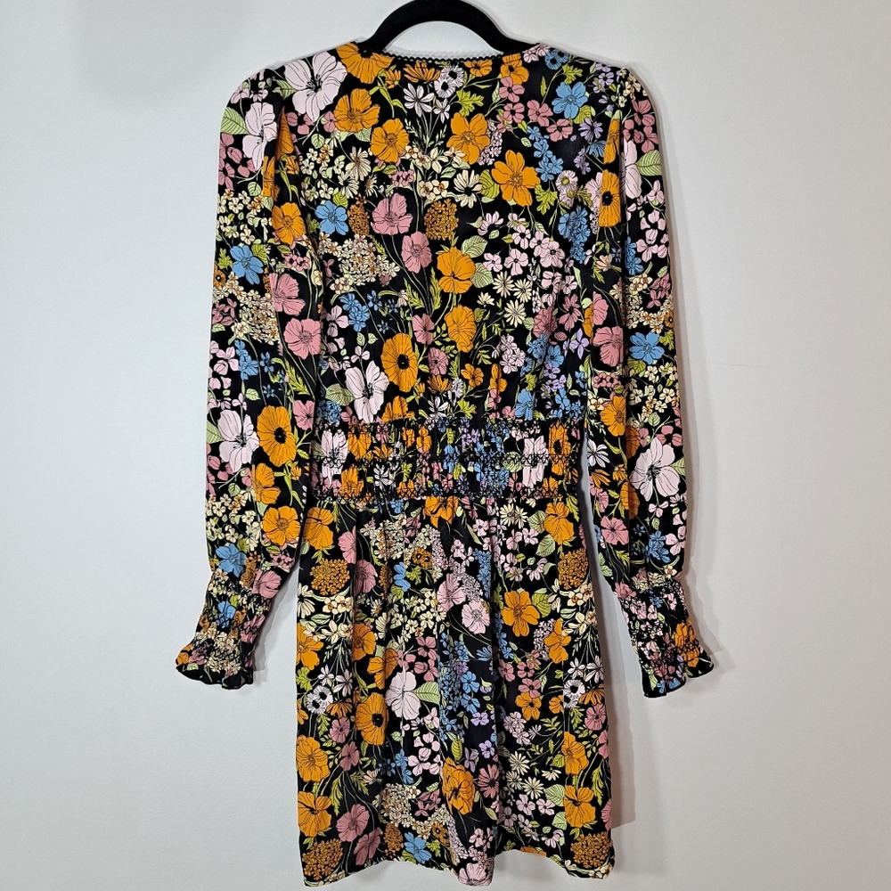 WAYF Smocked Floral Mini Dress Size Small - Picture 10 of 10